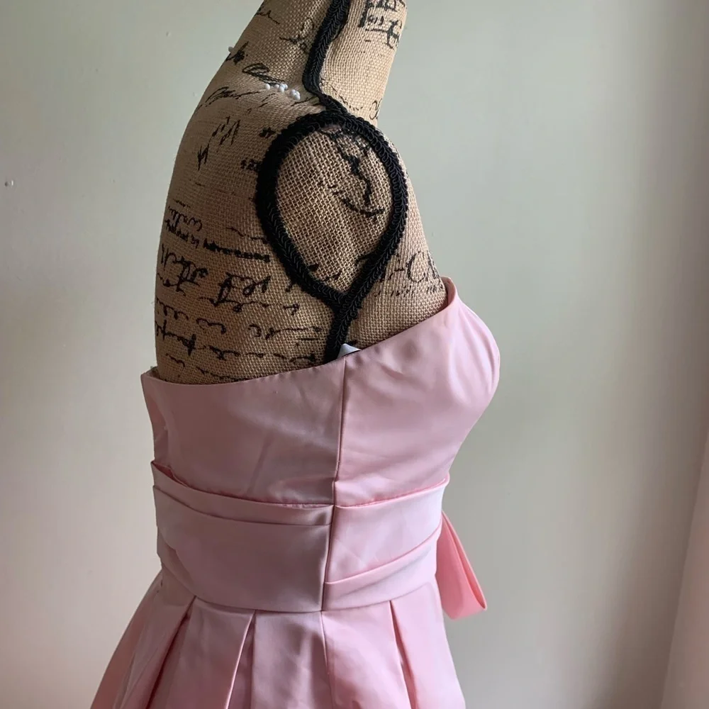 Love pink strapless dress size 6 Style A14